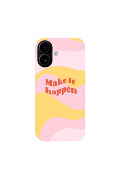 Other Apple Iphone 16 plus Make it hapen Transparent Silicone TPU Θήκη