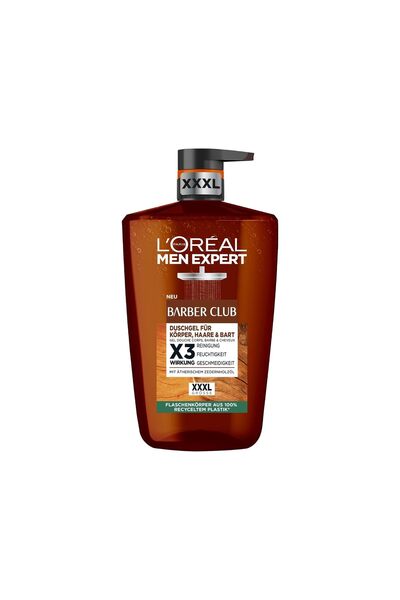 L'Oreal Paris Barber Club Duş Jeli ve Şampuanı, Vücut, Saç, Yüz ve Sakal Temi...