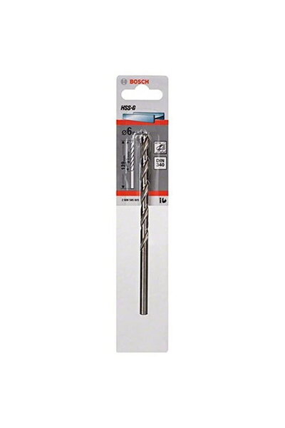 Bosch Burghiu pentru metal HSS-G, 6 x 91 x 139 mm