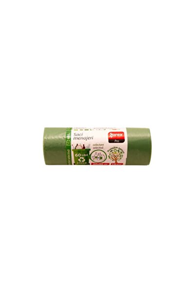 ZOREX Saci colectare selectiva, verde, Zorex, 120L, 10/rola, pret pentru 25 role