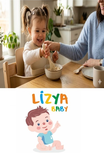 LİZYA BABY %100 Silikon Kaşık Çatal Bebek Beslenme Seti ÇATAL ve MAMA KAŞIĞI