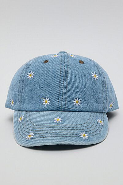 R&B Embroidered Denim Cap