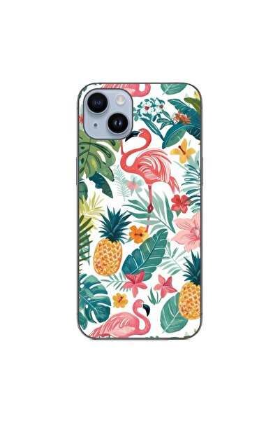 OEM Husa compatibila cu Apple iPhone 15 Plus Silicon Gel Tpu Model Tropical P...