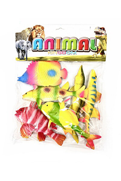 PlayFun Jucărie Set 6 Figurine Pești Exotici "Animal Kin Interactiv Cadou Copii