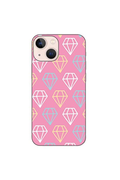 OEM Husa compatibila cu Apple iPhone 13 Mini Silicon Gel Tpu Model Diamond Pa...