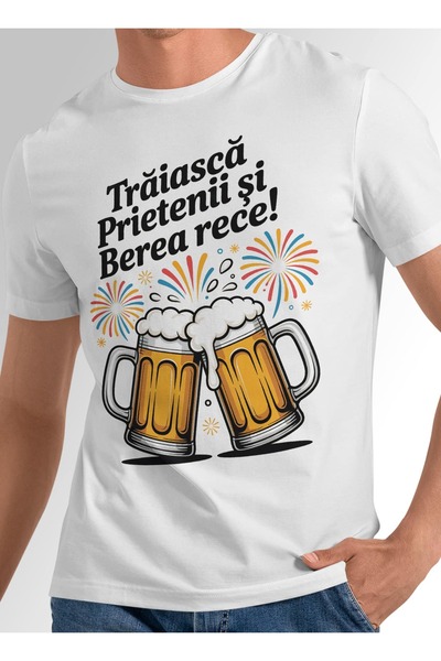 XPLODE Tricou Trăiască prietenii și berea rece
