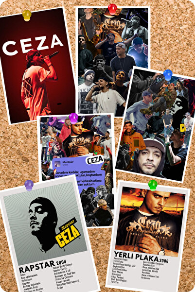 GameBulance Penalty Themed 6-Piece Board Card Set |   Ceza Rap, Hip&Hop Photo...