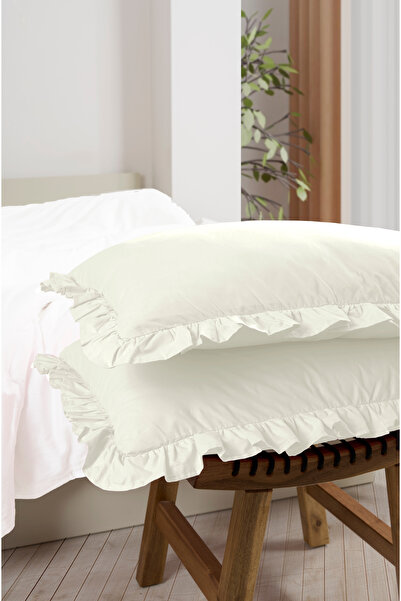 Miss Paris Home Ruffled 2 Pieces Pillowcase 100% 100% Cotton Cotton Pieces 50...