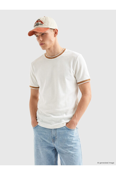 LC Waikiki Vizyon New Season Crew Neck Pique Men's T-Shirt