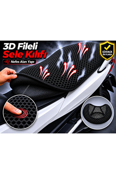 Vi Caro Salcano Astro 100 Motorcycle Saddle Cover 3D Mesh Saddle Cover Breath...