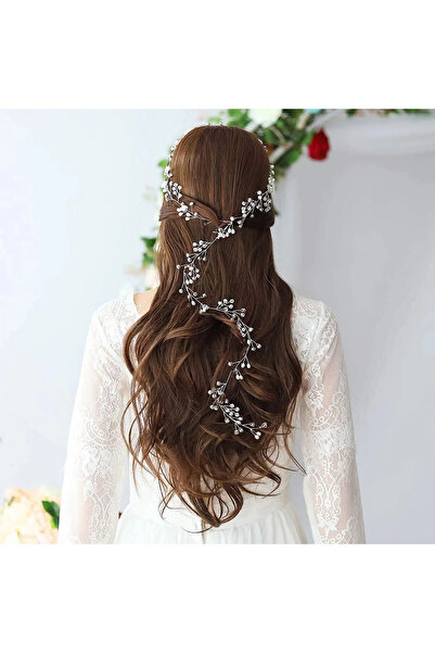 Raizel Hair accessory with pearls and beads, Aurora
