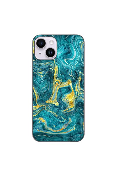 OEM Husa compatibila cu Apple iPhone 15 Silicon Gel Tpu Model Abstract Gemsto...