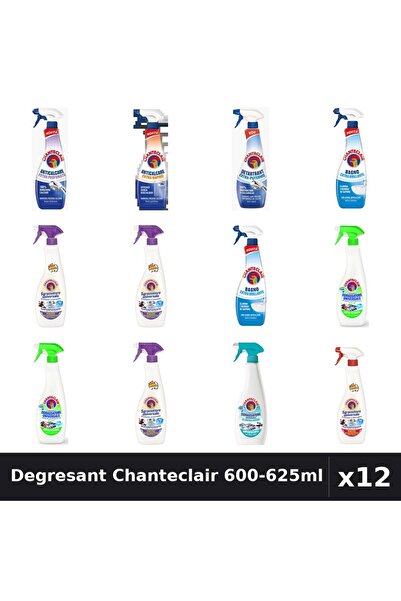 Chanteclair Set 12 Degresant Universal 600-625ml - 8 Arome, Anticalcar, Detar...