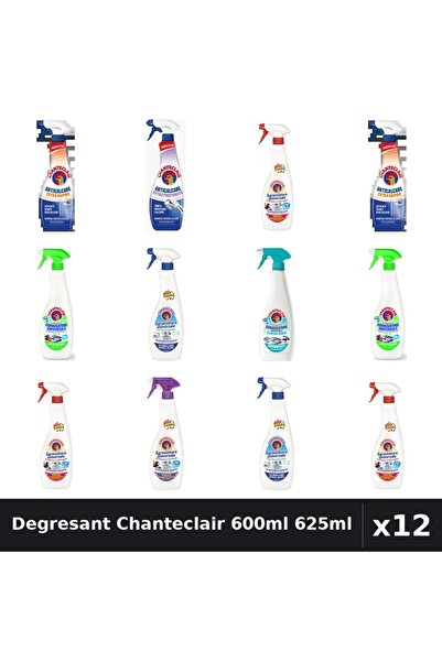 Chanteclair Set 12 Degresant Universal 600ml, 625ml - 7 Arome Asortate - Cura...