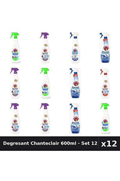 Chanteclair Set 12 Degresant Universal 600ml + Detartrant 625ml - 6 Arome