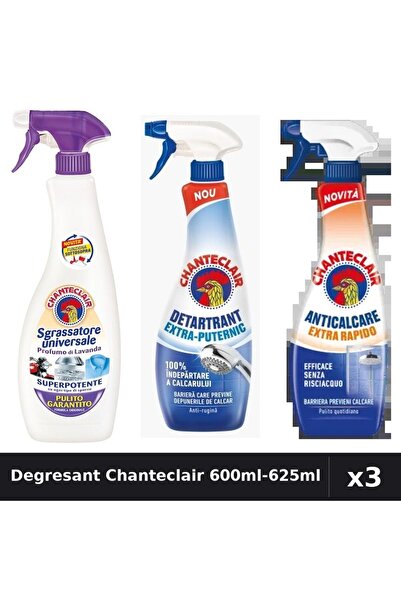 Chanteclair Set 3 Degresant 600ml-625ml - Lavanda, Extra Puternic, Extra Rapid