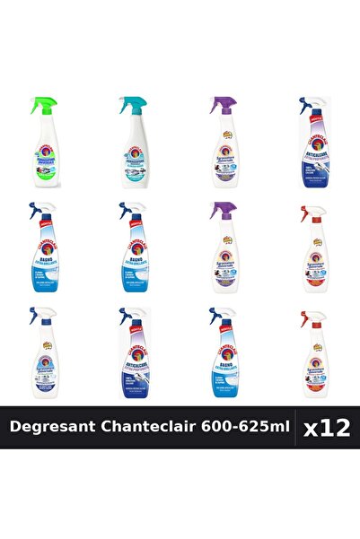 Chanteclair Set 12 Degresant Universal 600-625ml - 7 Arome, Anticalcar, Stral...