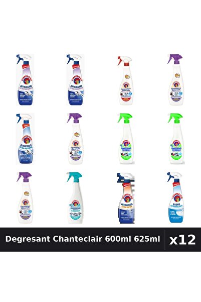 Chanteclair Set 12 Degresant Universal 600ml 625ml - 9 Arome, Anticalcar, Det...