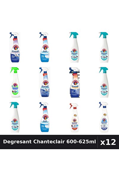 Chanteclair Set 12 Degresant Universal 600-625ml - 8 Arome, Anticalcar, Detar...