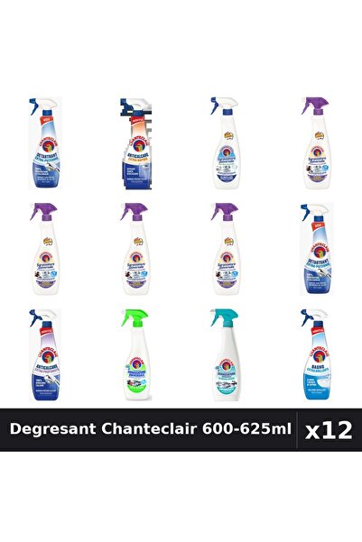 Chanteclair Set 12 Degresant Universal 600-625ml - 9 Arome, Anticalcar, Detar...
