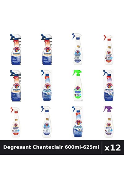 Chanteclair Set 12 Degresant Universal 600ml-625ml - 7 Arome, Anticalcar, Det...