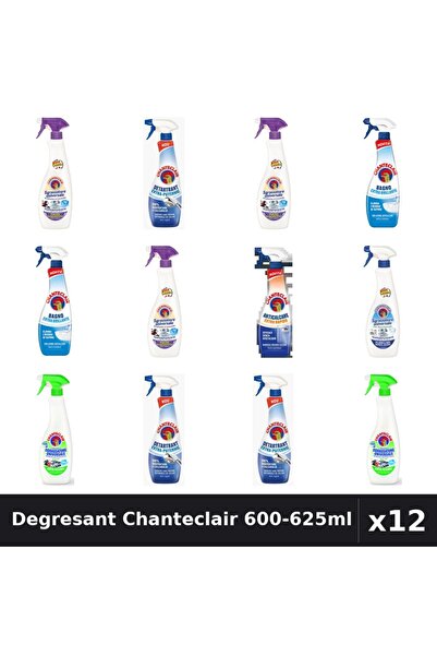 Chanteclair Set 12 Degresant Universal 600-625ml - 7 Arome, Anticalcar, Detar...