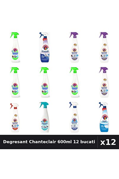Chanteclair Set 12 Degresant Universal 600-625ml - 8 Arome, Lamaie, Lavanda, ...