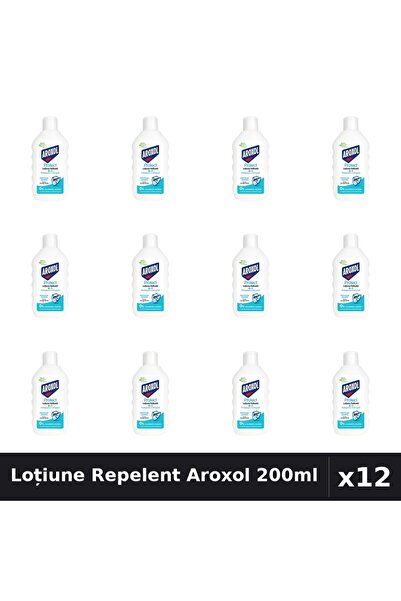 Aroxol Set 12 Loțiune Repelent Insecte 200ml - Protecție Eficientă Casa și Fa...