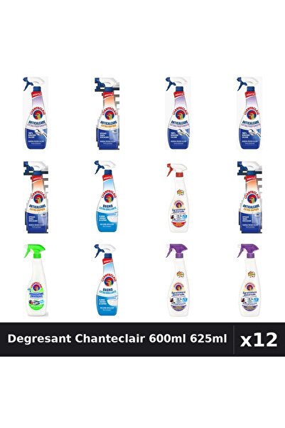 Chanteclair Set 12 Degresant Universal 600ml-625ml - 7 Arome, Anticalcar, Str...