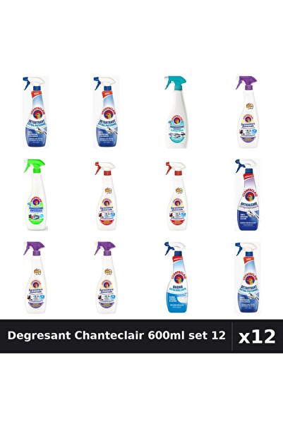 Chanteclair Set 12 Degresant Universal 600ml - Lavanda, Marsilia, Lămâie, Mos...