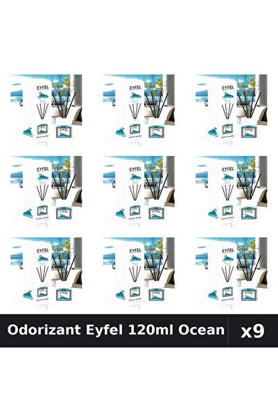 Eyfel Set 9 Odorizant Camera Betisoare Ocean 120ml - Parfum Intens Casa