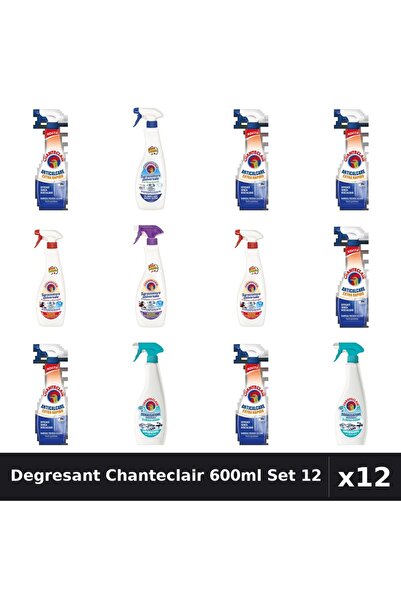 Chanteclair Set 12 Degresant Universal 600-625ml - 5 Arome, Anticalcar, Bicar...