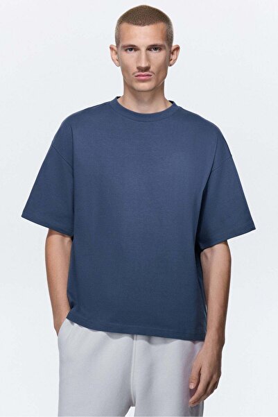 H&M تي شيرت قطني بمقاس كبير