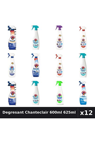 Chanteclair Set 12 Degresant Universal 600ml-625ml - 8 Arome, Anticalcar, Det...