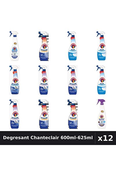 Chanteclair Set 12 Degresant 600ml-625ml - Bicarbonat, Lavanda, Anticalcar Rapid