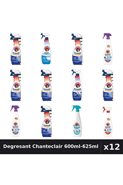 Chanteclair Set 12 Degresant Universal 600ml-625ml - 7 Arome, Anticalcar, Ext...