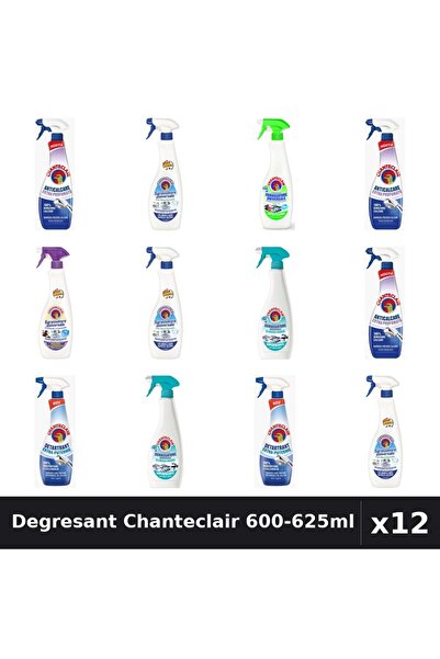 Chanteclair Set 12 Degresant Universal 600-625ml - 6 Arome, Bicarbonat, Lavanda