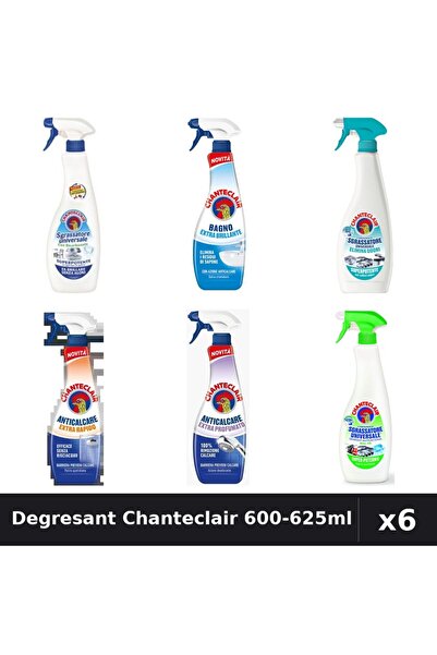 Chanteclair Set 6 Degresant Universal 600-625ml - Bicarbonat, Lămâie, Anticalcar