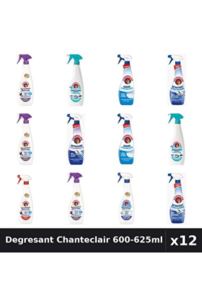 Chanteclair Set 12 Degresant Universal 600-625ml - 8 Arome Asortate Curatenie...