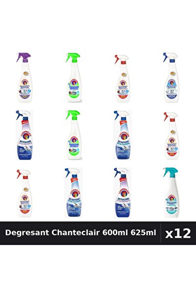 Chanteclair Set 12 Degresant Universal 600ml-625ml - 7 Arome, Anticalcar, Det...
