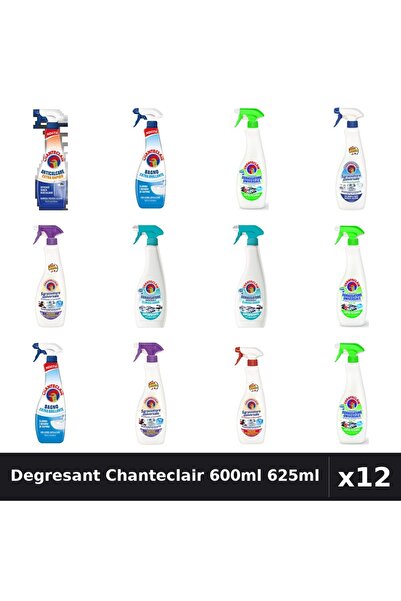 Chanteclair Set 12 Degresant Universal 600ml 625ml - 7 Arome, Anticalcar, Bic...