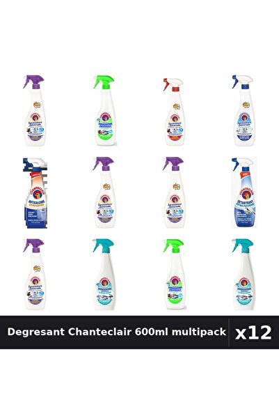 Chanteclair Set 12 Degresant Universal 600-625ml - 8 Arome Asortate, Anticalc...