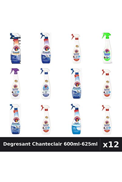 Chanteclair Set 12 Degresant Universal 600ml-625ml - 8 Arome, Anticalcar, Det...