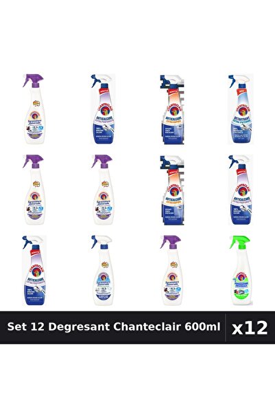 Chanteclair Set 12 Degresant Universal 600ml - Bicarbonat, Extra Parfumat, Ex...