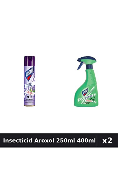 Aroxol Set 2 Spray Insecticid 250ml + 400ml - Anti Gandaci, Tantari, Muste