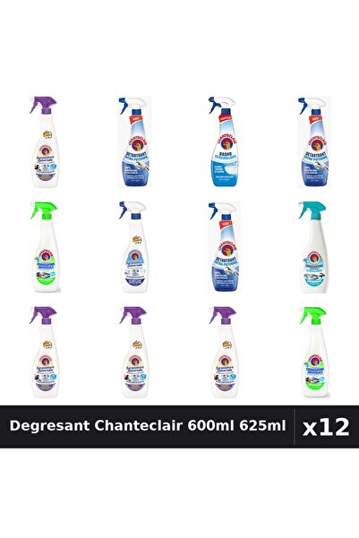 Chanteclair Set 12 Degresant Universal 600ml-625ml - 7 Arome, Detartrant Extr...