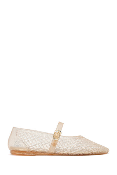 Derimod Women's Gold Buckle Jelly Ballerinas 26Sfe4751Pv