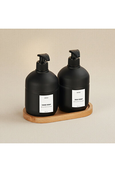 QLUX IDEAS Premium Glass Liquid Soap Dispenser Set of 2 – Luxury Bathroom and...