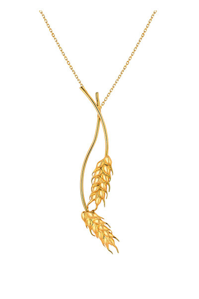 Ezra Baghaki Jewellery Sarmal Başak 925 Ayar Gümüş Kadın Kolye