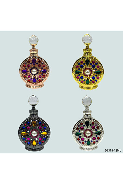 NUJET 4pcs Crystal Oil Bottle 12ml D9311